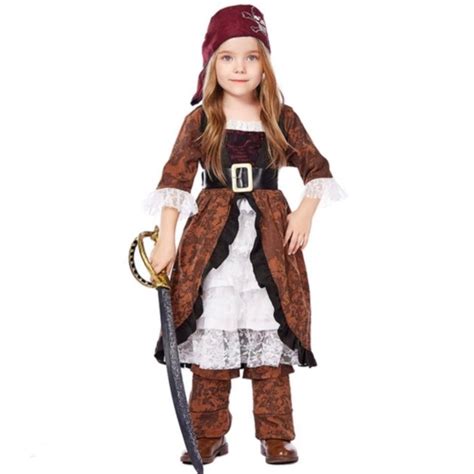 Jual Kostum Bajak Laut Anak Perempuan Caribbean Pirate Girl Costume