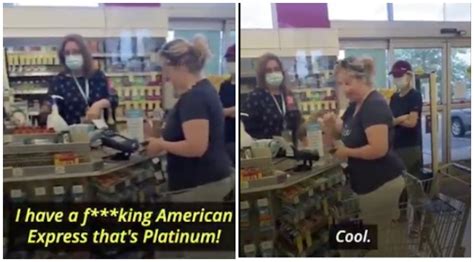 Heres A Video Of A Karen Bragging About Her American Express Card And