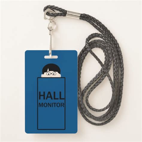 School Hall Monitor Badge | Zazzle.com