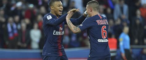 PSG Marco Verratti a marqué avec lItalie et Kylian Mbappé la