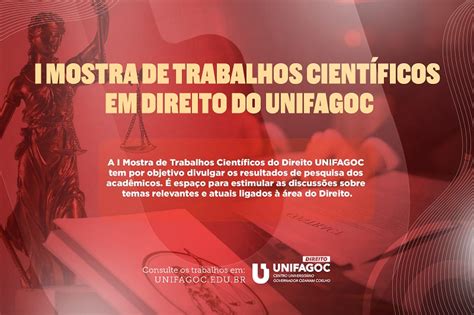 Not Cias I Mostra De Trabalhos Cient Ficos Do Direito Unifagoc