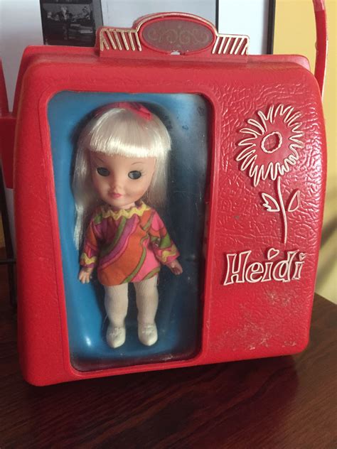 Remco Rare Winking Hi Heidi Doll. Press the bottom on her belly and she ...