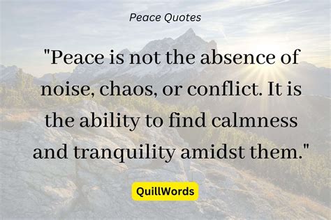 165 Best Peace Quotes for Serenity Seekers - QuillWords