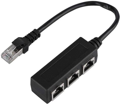 Répartiteur Réseau Ethernet Rj45 1 Mâle Vers 3 Ports Femelles Câble