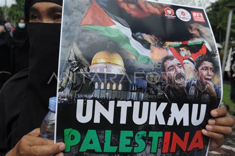 AKSI SOLIDARITAS PALESTINA DI PALEMBANG ANTARA Foto