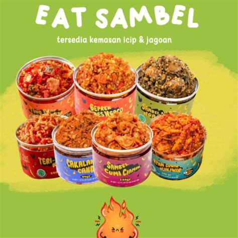 Jual Eat Sambel Kemasan Icip Icip 120 Gram Shopee Indonesia