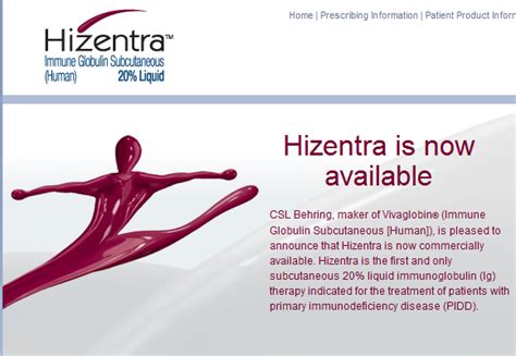 Allergy Notes Hizentra Is 20 Immunoglobulin For Subcutaneous Therapy Scig Of Immunodeficiency