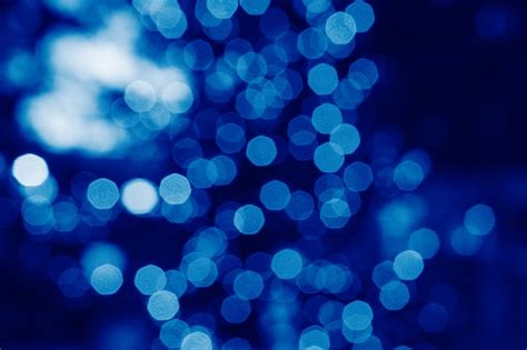 Premium Photo | Blue bokeh lights