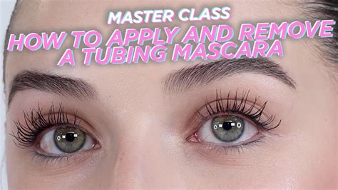 How To Apply And Remove A Tubing Mascara