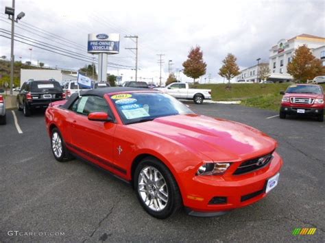 2012 Race Red Ford Mustang V6 Premium Convertible #87224946 | GTCarLot.com - Car Color Galleries