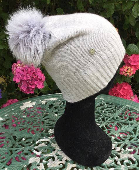 Lightweight Cashmere Pom Pom Hat Cashmere Hat Cashmere Pom Pom