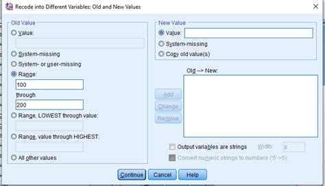 Colle On Twitter Cm Spss Waktu Mau Isi New Value Yang Kanan Atas