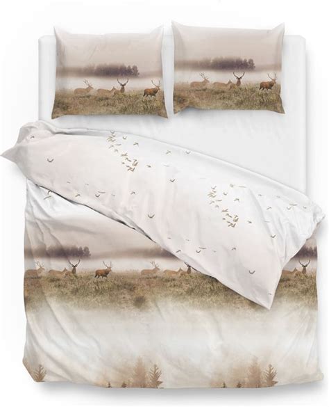 Warme Flanel Dekbedovertrek Landscape Tweepersoons 200x200 220