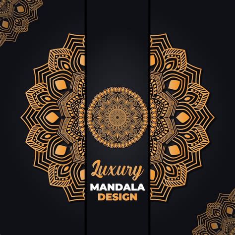 Fundo De Design De Mandala Ornamental E De Casamento De Luxo Em Cor