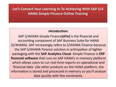 Simple Finance Training Sap Simple Finance Training Sap S4 Hana