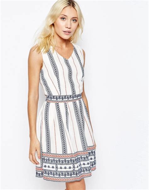 Iska Border Print Tie Back Dress At Asos Latest Casual Dress