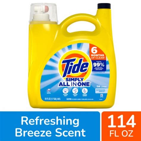 Tide Simply Clean Fresh Refreshing Breeze Liquid Laundry Detergent