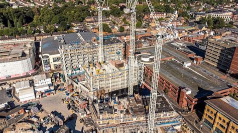 Premium Photo | Maidenhead construction from above