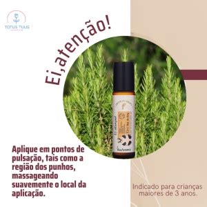 Roll on Óleos Essenciais Kids Ei atenção 10ml Via Aroma Totus Tuus