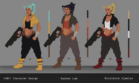 Artstation Character Design Color Variations