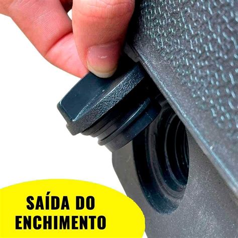 Base Suporte Ombrelone 60 Kg de Água ou Areia Rodinhas Evbo60 Evald