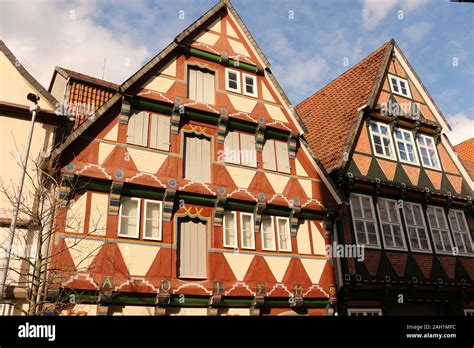 Traditionelles Fachwerkhaus In Der Historischen Altstadt Von Celle In