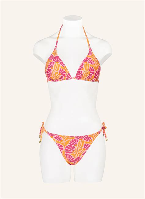 Hot Stuff Triangel Bikini Hose In Rosa Fuchsia Orange