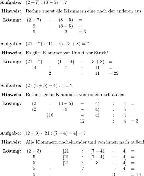 Übungsaufgaben Mathe 5 Klasse Gymnasium Klammerrechnung Schulaufgaben Mathematik Klasse 5