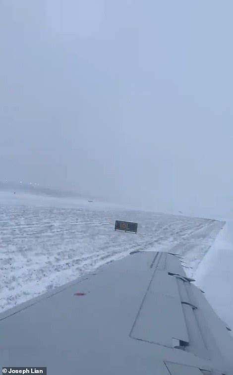 American Airlines Plane Skids Off Runway At Ohare Amid Arctic Blast