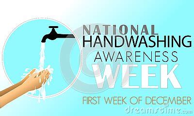 National Hand Washing Awareness Week Banner Vector Illustration