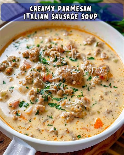 Hearty Italian Sausage and Parmesan Soup – best-recipes