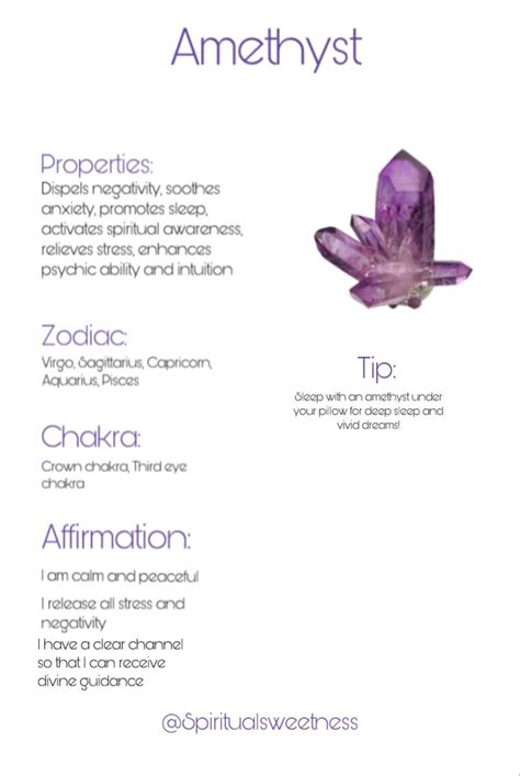 Amethyst Crystal Guide Crystals Healing Properties Amethyst Crystal