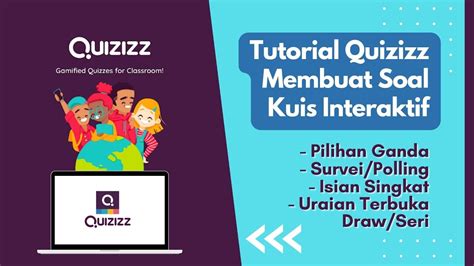 Cara Membuat Soal Kuis Interaktif Di Quizizz Part 1 Youtube