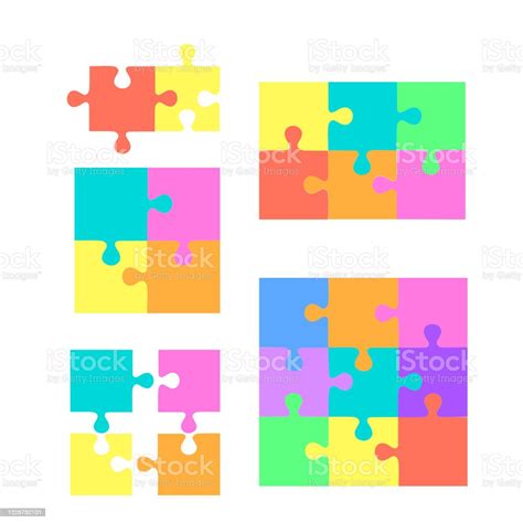 다채로운 직소 퍼즐 조각 배경 조각그림 맞추기에 대한 스톡 벡터 아트 및 기타 이미지 조각그림 맞추기 인포그래픽 지그소