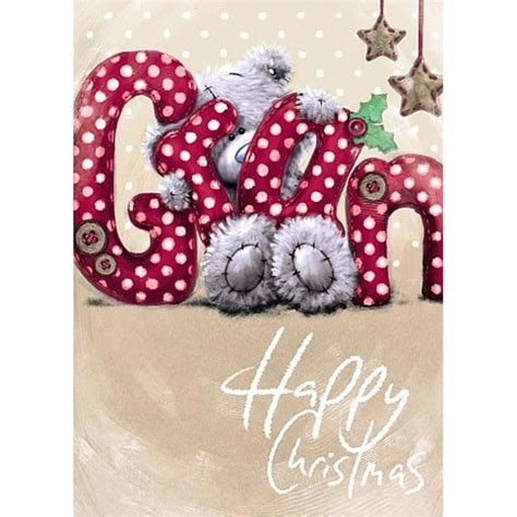 Bear Holding Gran Letters Me To You Bear Christmas Card X77ss025 Me To You Bears Online