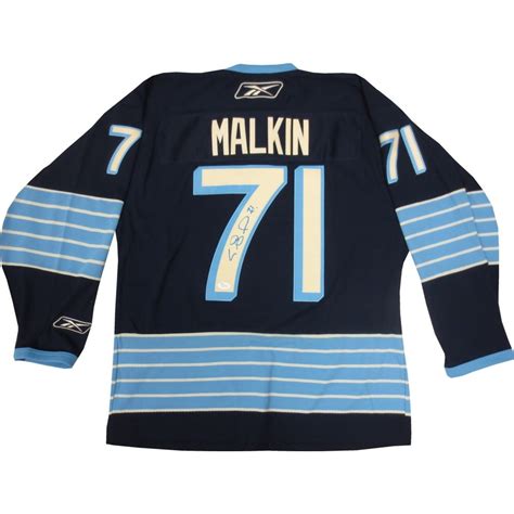 Evgeni Malkin Autographed Pittsburgh Penguins Winter Classic Navy Blue ...