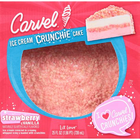 Save On Carvel Ice Cream Crunchie Cake Strawberry And Vanilla Order Online Delivery Food Lion