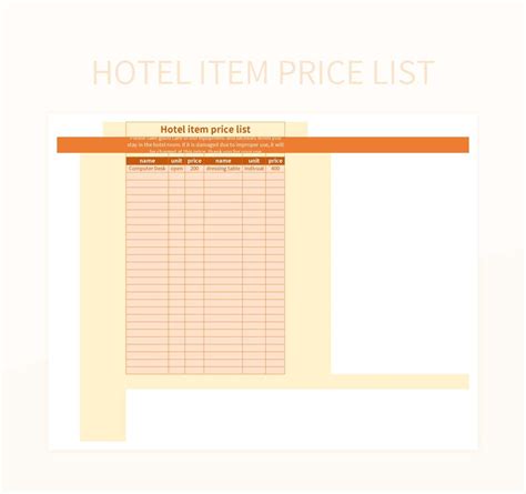 Free Item Price List Price List Templates For Google Sheets And ...