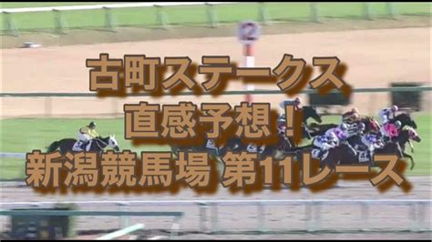 古町ステークス 直感予想！ 新潟競馬場 第11レース Youtube