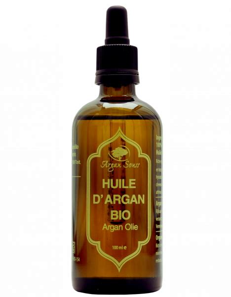 Huile d argan vierge non torréfiée bio 100 ml