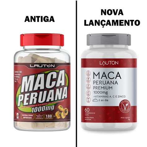 Nova Maca Peruana Premium 1000mg C Vitamina A C E Zinco Lauton