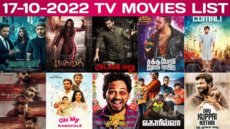 Monday Tamil Tv Channels Movies List Tomorrow Tamil Tv