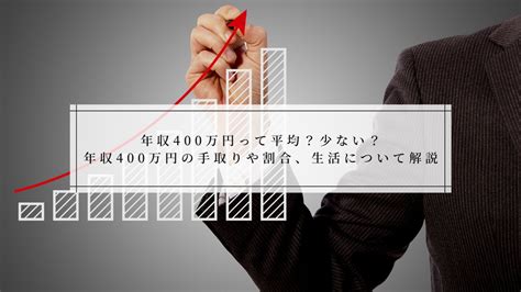 年収400万円って平均？少ない？年収400万円の手取りや割合、生活について解説