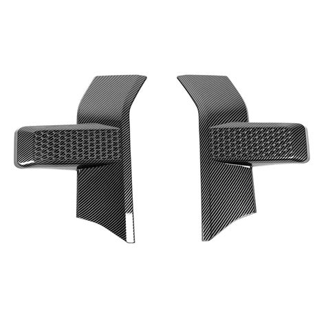 Teledu Carbon Fiber Front Bumper Headlight Grille Cover Trim F