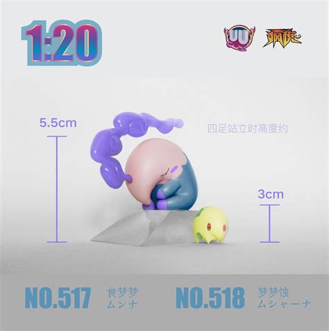 Scale World Zukan Musharna Set Pokemon Resin Statue Uu Studio