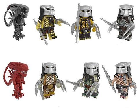 Predator Alien Minifigures Lego Compatible movie Set