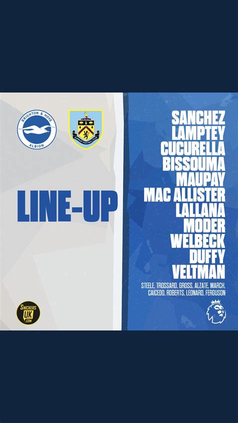 Brighton team vs Burnley : r/FantasyPL