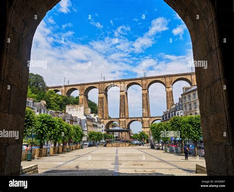 In the old town of Morlaix, Brittany, France Stock Photo - Alamy