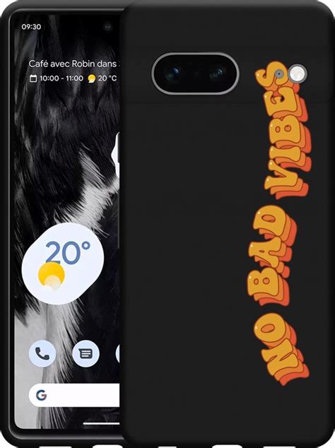 Google Pixel 7 Hoesje Zwart No Bad Vibes Designed By Cazy Bol