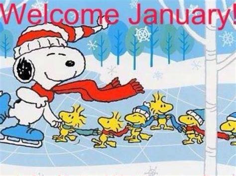 January Snoopy Cartoon Snoopy Funny Snoopy And Woodstock